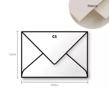 Paper envelope Pollen C5 162x229mm  Recycled
