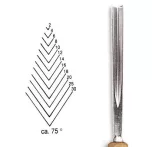 Vésõ Stubai V-alakú 75° 5539 – szélesség 8mm