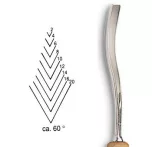 Vésõ Stubai V-alakú 60° 5542 – szélesség 10mm