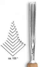 Vésõ Stubai V-alakú 100° 5545 – szélesség 10mm