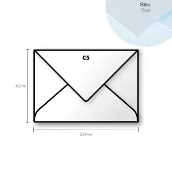 Paper envelope Pollen C5 162x229mm kék Paper envelope Pollen C5 162x229mm kék