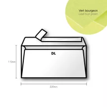 Paper envelope Pollen DL 110x220mm  Leaf