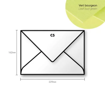 Paper envelope Pollen C5 162x229mm Leaf Paper envelope Pollen C5 162x229mm Leaf