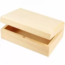 Fa ékszerdoboz fedéllel