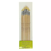 Set of bristle brushes mester 6000 flat 8 pcs