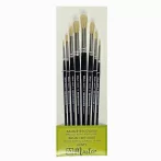 Set of bristle brushes mester 6000 round 8 pcs