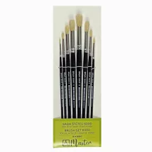Set of bristle brushes mester 6000 round 8 pcs