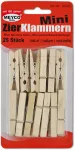 természetes Wooden Mini Pegs 25x45mm