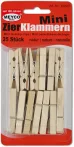 természetes Wooden Mini Pegs 25x45mm