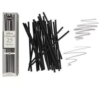 természetes charcoal Coates 25 pcs thin 2-3 mm
