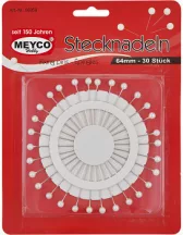 Large Pins Set 30 pcs fehér 64mm
