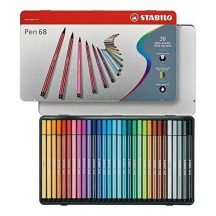 Filctoll készlet Stabilo Pen 68 - 30 db fémdobozban