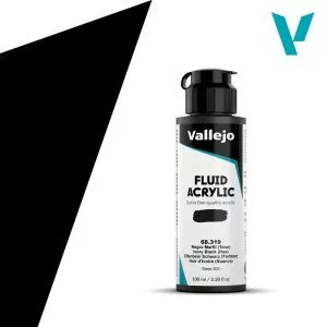 Vallejo Fluid Akril festék 100ml – 319 Ivory Black