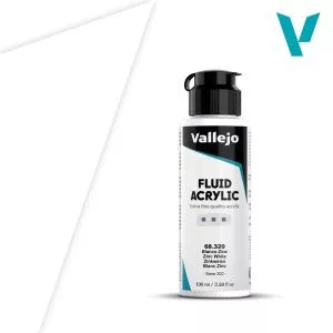 Akril szín Vallejo Fluid 100ml – 320 Zinc White