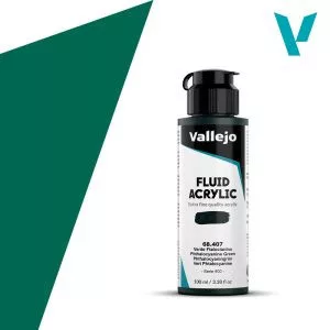 Akril festék Vallejo Fluid 100ml – 407 Phtalo Green