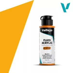 Vallejo Fluid Akril festék 100ml – 414 Transparent Orange