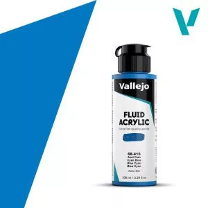 Akril festék Vallejo Fluid 100ml – 416 Cyan Blue