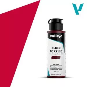 Vallejo Fluid Akril festék 100ml – 809 Quinacridone Crimson