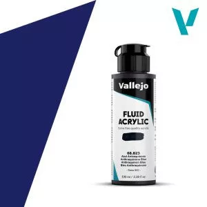 Akril festék Vallejo Fluid 100ml – 823 Anthraquinone Blue
