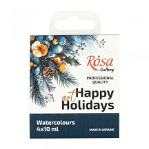 Rosa akvarellfesték készlet 4x10ml Christmas edition 2