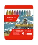 Viasz pasztell készlet Neocolor I 10 db fémes