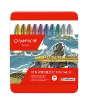 Viasz pasztell készlet Neocolor I 10 db fémes