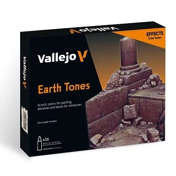 Festékkészlet Vallejo 16x18ml – Earth Tones Festékkészlet Vallejo 16x18ml – Earth Tones