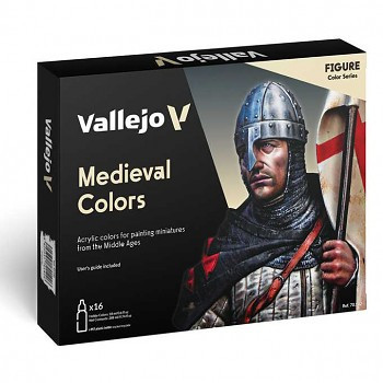 Vallejo modellező festékkészlet 16x18ml – Medieval Colors