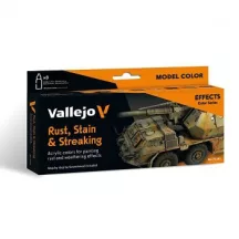   Vallejo modellező festékkészlet – Rust, Stain & Streaking by Scratchmod