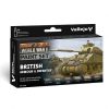 Vallejo modellező festékkészlet 6x18ml – British Armour & Infantry