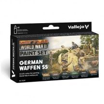   Vallejo modellező festékkészlet 6x18ml – German Waffen SS