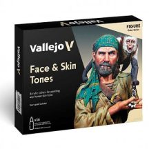   Vallejo modellező festékkészlet 16x18ml – Face & Skin Tones