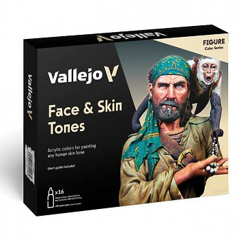 Vallejo modellező festékkészlet 16x18ml – Face & Skin Tones