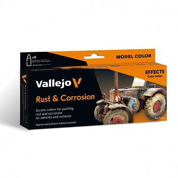 Vallejo modellező festékkészlet 8x18ml – Rust & Corrossion by Chema Cabrero
