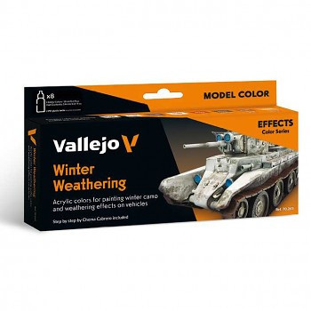 Modellező festék set Vallejo 8x18ml – Winter Weathering by Chema cabrero