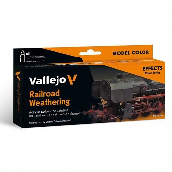Vallejo modellező festékkészlet 8x18ml – Railroad Weathering by Chema Cabrero