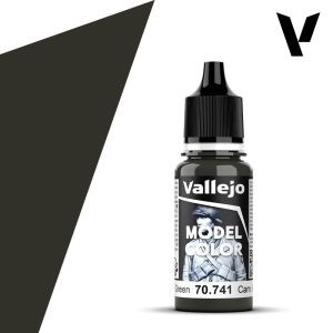 Vallejo modellező festék 18ml – 741 Cam. Black Green