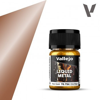 Vallejo Liquid Gold Paint 35ml – 794 Red Gold