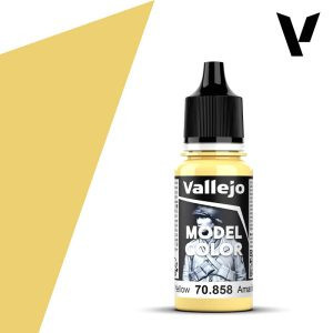 Vallejo modellező festék 18ml – 858 Ice Yellow
