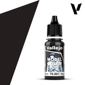 Vallejo modellező festék 18ml – 861 Gloss Black