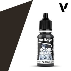 Vallejo modellező festék 18ml – 862 Black Grey
