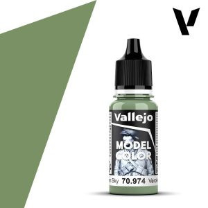 Vallejo modellező festék 18ml – 974 Green Sky