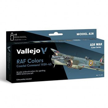 Vallejo airbrush festékkészlet 8x18ml – Coastal Command