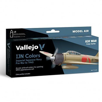 Vallejo airbrush festékkészlet 8x18ml – Imperial Japanese Navy (IJN) Colors