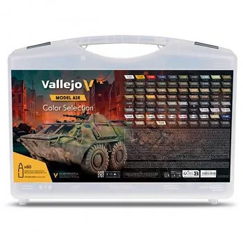 Vallejo airbrush festék nagy tok – 80x18ml Color Selection