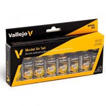 Vallejo airbrush festékkészlet 8x18ml – Metallic Colors