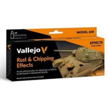  Airbrush festék set Vallejo 8x18ml – Rust & Chipping Effects