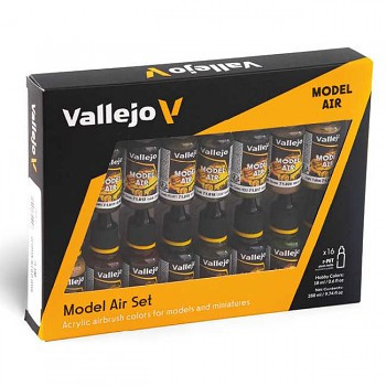 Vallejo 16×18ml airbrush festékkészlet – Set – German/Allied WWII