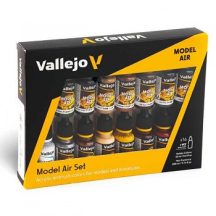   Vallejo 16×18ml airbrush festékkészlet – Set – Railway Colors Europe