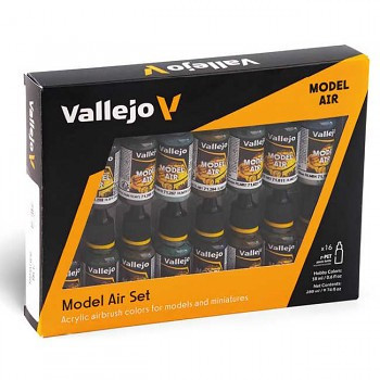 Vallejo airbrush festékkészlet 16x18ml – RLM Colors